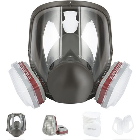 Masque Gaz - Silicone - Protection Contre Produits Chimiques Peintures Pesticides Poussières - Usage Professionnel Et Domestique - 1 Pièce (1/5)