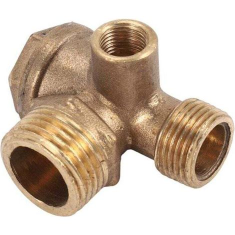 1 Clapet Anti-Retour de Compresseur D'Air à Trois Voies Connexion Directe, XU, Orifice Vanne: 20Mm 16Mm 10Mm - KZQ (1/4)