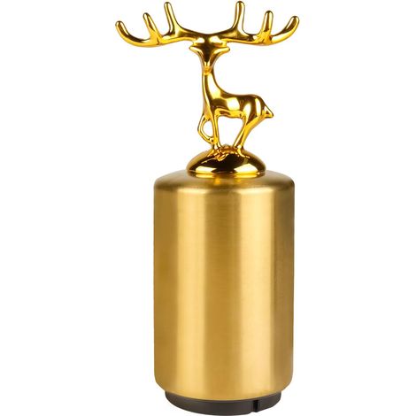 Sollbry Automatischer Flaschenöffner Gold, Edelstahl-Flaschenöffner mit Magnet, schnelles Öffnen von Bier- und Soda-Flaschenverschlüssen, Geschenke für Papa, Mutter, Liebhaber, Freund (1/4)