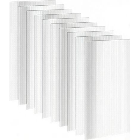 Placas alveolares de policarbonato transparentes 4 mm 120 x 60 cm 10 unidades HOMVRA (1/4)
