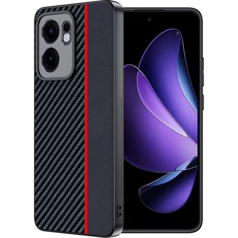 Coque de téléphone pour Oppo Reno 13 F/FS 5G/4G, fibre de carbone, anti-rayures et antichoc