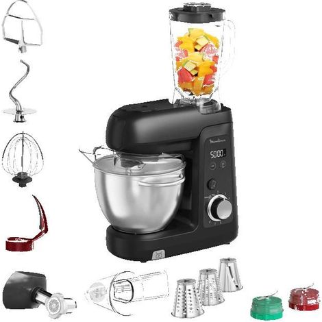 Moulinex Bake Partner +, Küchenmaschine, 1 100 W, Zubehörset BAKEGOOD, QA5458F1 (1/5)