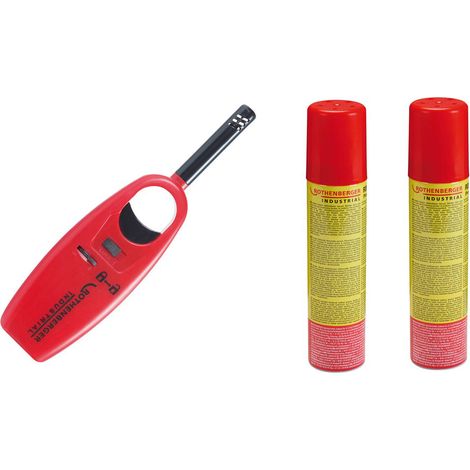 ROTHENBERGER Industrial Gasanzünder Mini inkl. 2x Rofill Gas 100 ml - 1500005168