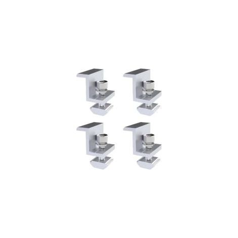 4er-Pack Solarpanel-Halterung, 30 mm Endklemme, Solarpanel-Montage, Z-Halterung, verstellbare Klemme, Photovoltaik-Solarpanel-Halterung