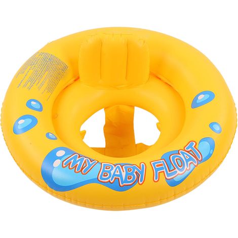 Siège de bain gonflable pour bébé, piscine apprentissage natation, double chambre à air, sécurité, siège intégré, pour nourrissons et tout-petits (1/5)