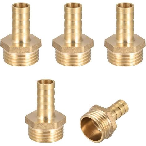 Set mit 5 Gartenschlauchverschraubungen (Außengewinde), 10-mm-Schlauchanschluss x 1/2"-Innengewinde G (1/5)