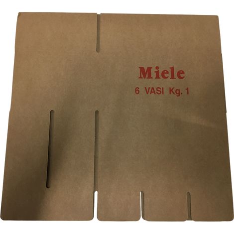 Scatola imballaggio per 6 vasi di miele da gr 1000 completa di divisori automontanti