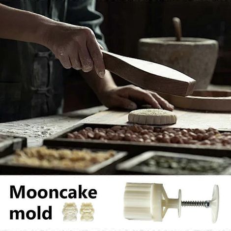 Tampons à pâtisserie artisanaux en forme de dralion, moules à gâteaux de haricots mungo, outil pour gâteaux de lune (1/4)