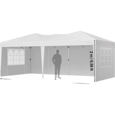 Toldo, tela resistente, instalación instantánea, 3x6 metros (1/2)