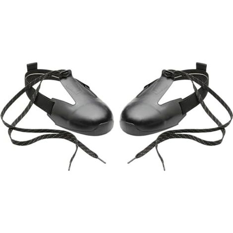 Cubrezapatos protectores de cuero con puntera de acero, zapatos de seguridad antideslizantes con puntera (1/5)