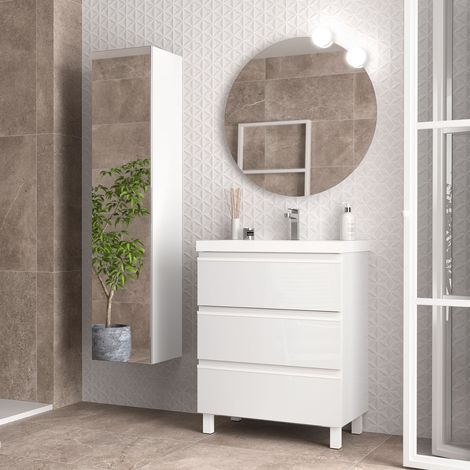 Salgar Schrank SPIRIT 700 3 Metallauszug WEIß GLÄNZEND697 x 810 x 450 mm (1/3)