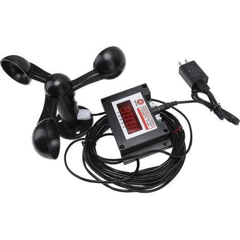 Anémomètre intelligent d'alarme pour grue à tour tripale, anémomètre intelligent haute précision 100-240 V (1/4)