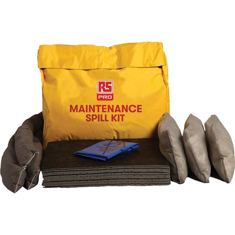 Kit de déversement contient 2 x Haz, 3 x 1,2m Sock, 3 x coussins, 35 x tampons pour Entretien ( Prix pour 1 )