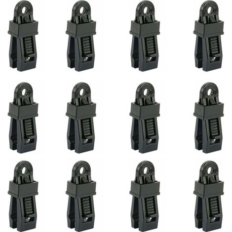 12 Pack Heavy Duty Tarp Clips, Outdoor Tent Clip for Holding Tarp, Car Sunshade, Pool (1/4)