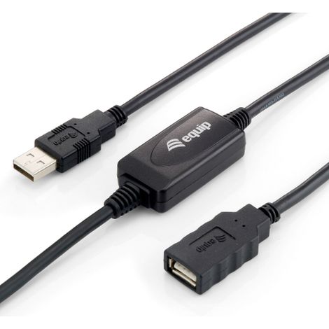 Kabel usb 2.0 aktiv 10m lang equip