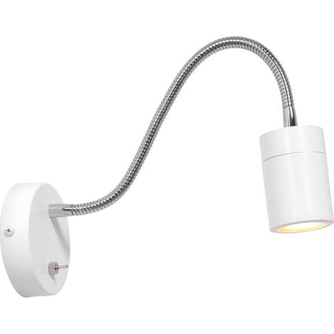 Mexlite - wandleuchte - Upround - weiß - metall stahl - bettlampe (1/5)