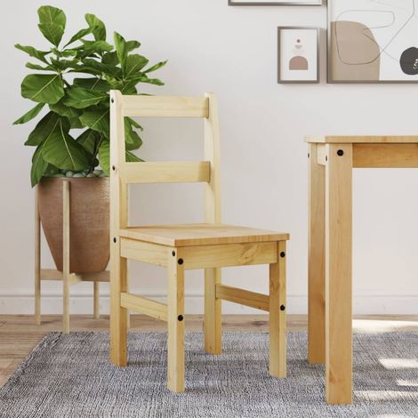 Sedie da Pranzo 2 pz PANAMA 40x46x90 cm in Legno Massello di Pino vidaXL