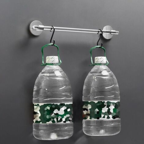 Porte-serviettes pour salle de bain 50,8 cm en acrylique transparent porte-serviettes porte-serviettes mural, porte-serviettes de salle de bain de toilette barre de rangement murale (1/3)