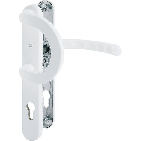 HOPPE® Schutz-Wechselgarnitur mit Schmalschild Luxembourg 513G/3358/3357N/1500, Aluminium, 2152745