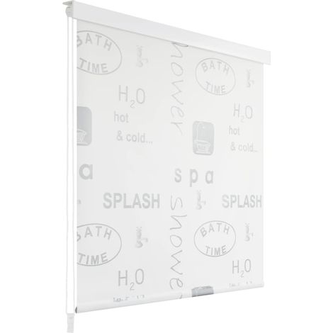 Store roulant de douche Rideau de douche 100x240 cm Éclaboussures BXZ1989 (1/5)