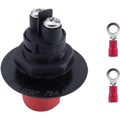 Coupe-batterie étanche pour camping-car, interrupteur de déconnexion de batterie 12V/24V, coupe-circuit étanche pour camping-car et bateau. (1/4)