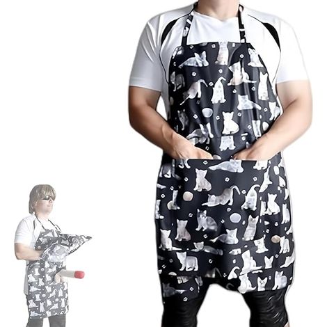 Tabliers au look de chef rigolo, tabliers au design original avec une surprise dans les poches, tabliers amusants avec des surprises cachées, cadeaux parfaits pour les fêtes. (1/5)