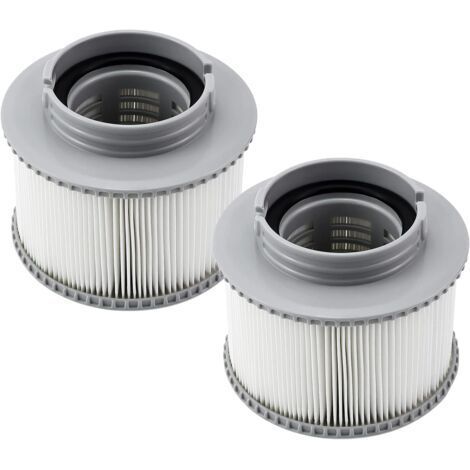 Filtre de Rechange pour Mspa FD2089 Compatible avec Toutes Les Cartouches Filtrantes MSpa Actuelles et Les Piscines Filtre Spa Gonflable (Version Améliorée) Lot de 2 (1/5)