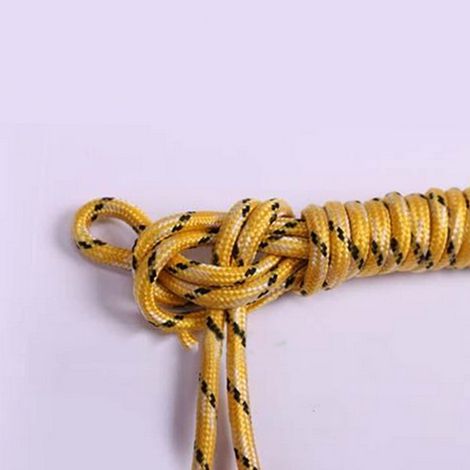 Corde à sauter réglable pour enfants avec poignée en plastique, équipement d'entraînement (jaune) (1/3)