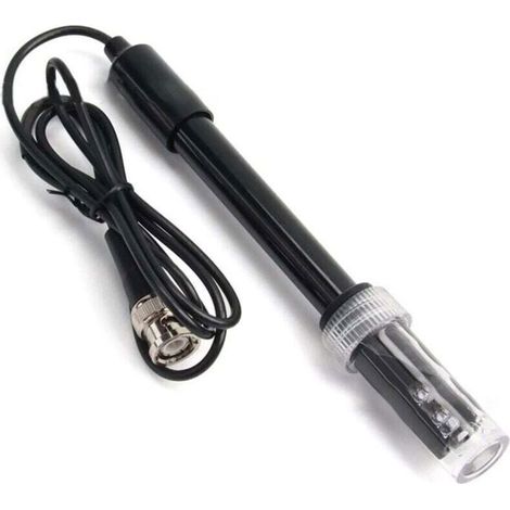 Sonda pH con connettore BNC - Intervallo di misurazione 0-14 pH - Elettrodo sostituibile - Compatibile con pHmetri - Adatta per acquari, piscine e spa (1/4)