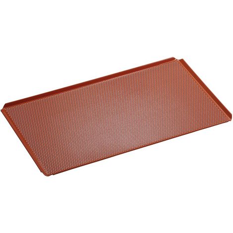 Plaque Perforée Revêtement Silicone GN 1/1 Côtés Relevés - Bartscher