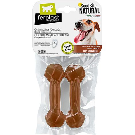 Os à mâcher naturel pour chien, saveur bœuf, 6 tailles. Taille S : 11 x 3,6 x 1,7 cm (1/2)