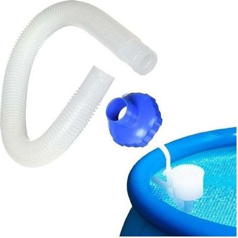 Tuyau de skimmer de piscine hors-sol et adaptateur pour skimmer de piscine - Accessoires de rechange - Outil de nettoyage durable et réutilisable pour nettoyeur de piscine (1/4)