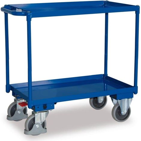 VARIOfit Tischwagen mit 2 Ladeflächen 995 x 695 mm Schiebegriff waagerecht (1/3)
