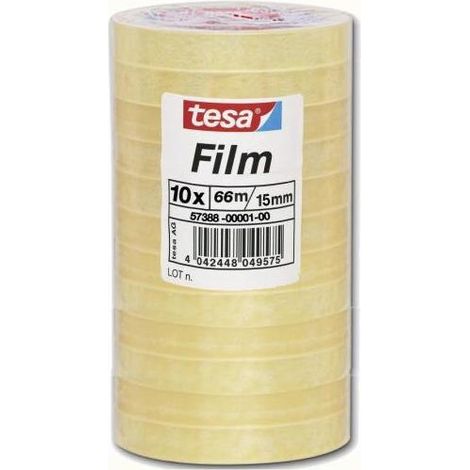 TESA 57388-00001-00 cinta adhesiva 66 m Transparente 10 pieza(s)