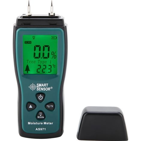Moisture tester, smart sensor wood moisture tester with fast response data retention function for carpentry and home renovation workers (1/5)