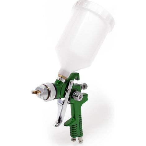 Pistolet à peinture professionnel HVLP avec buse de 1,4 mm vert (1/4)