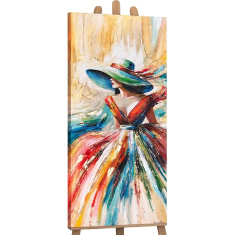 Gemälde Strahlende Schönheit auf Keilrahmen 115x50 cm (1/5)