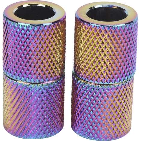 Lot de 4 anneaux décoratifs pour appuie-tête de voiture en alliage d'aluminium, pour la décoration intérieure de voitures, SUV et camions. Lumière colorée. (1/5)