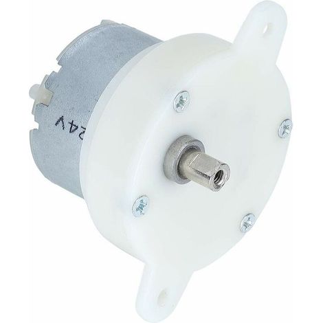 Motoréducteur, mini moteur électrique à vitesse lente à couple élevé, Micro moteur electrique, petit réducteur de moteur à vitesse lente 12V avec rotation de l'engrenage muet terminal (1/4)