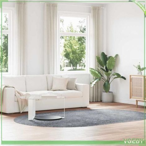 4102938 Tapis shaggy à poils longs NAVARRA gris clair 300x200 cm (1/5)