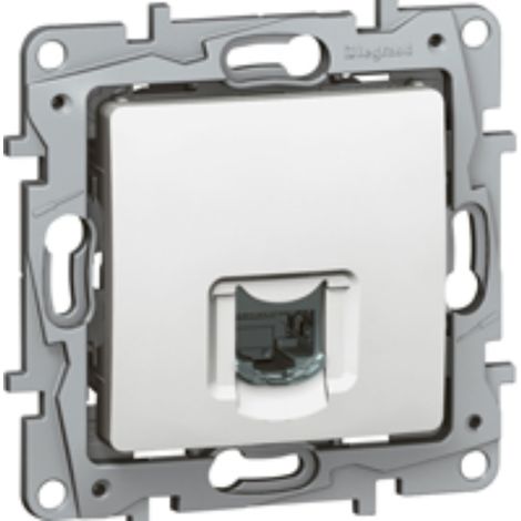 Prise informatique Niloe RJ45 cat. 6 UTP blanche 764573