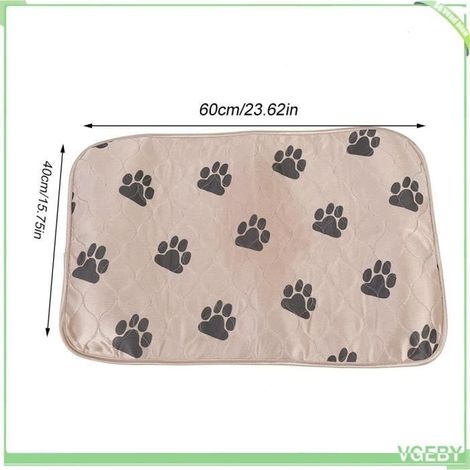 Tapis d'urine - V GEBY - 40x60 cm - Imperméable - Lavable en machine - Motif de patte (1/4)