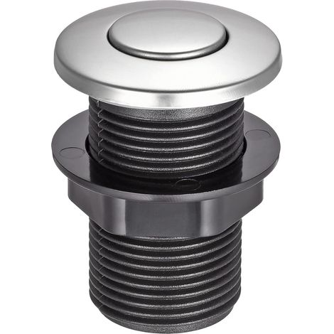 Carte d'approvisionnement Bouton de commande pneumatique pour évier, 32 mm, en acier inoxydable 304,