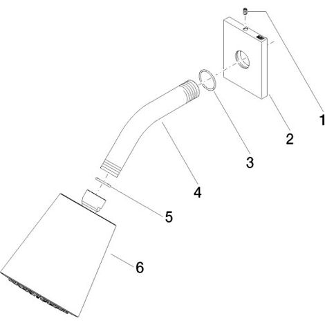 DORNBRACHT 28504670-39 Pomme de tête SPÉCIFIQUE À LA SÉRIE 28504670
