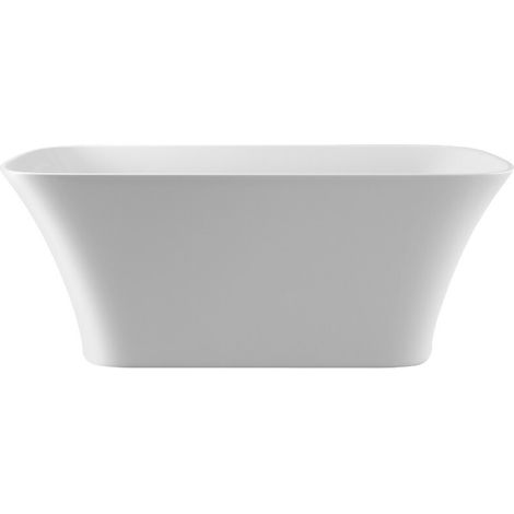 Baignoire îlot blanc mat avec bonde blanc ASSOS S-LINE 160x70 (1/3)