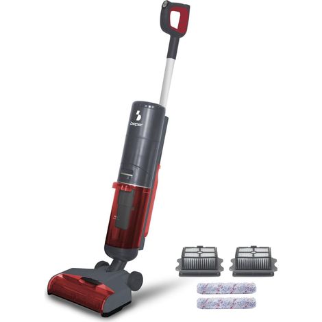 BEPER P202VAL200 Nettoyeur de sols sans fil puissant à 2 vitesses - Lave, sèche et aspire les sols avec écran LED (1/5)
