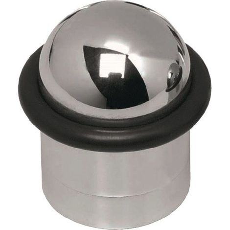 Tampon de porte D.28mm H.44mm LM glanzverchromt a visser INTERSTEEL