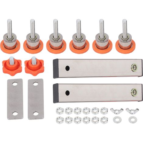 Almohadillas protectoras para máquinas de corte, fabricadas en acero inoxidable antideslizante y PVC, juego de 6 patas plegables. (1/5)