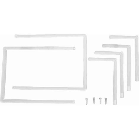 étagère rangement-Socle de Cadre Photo Acrylique Table Transparent, Lot de 2 Pièces (1/5)