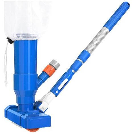 Applicable Aspirateur Piscine Hors Sol, Aspirateur de Piscine Portable pour piscines Hors Sol, Aspirateur Nettoyage Piscine Portable avec Sac Sable y Brosse, Piscine Accessoire pour Bassine Étang Font (1/5)